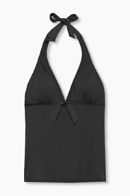 Esprit Gewatteerde lange top in haltermodel Black for Women