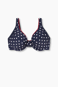 Esprit Ongewatteerde beugeltop, grote cupmaten Navy for Women