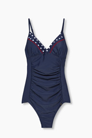 Esprit Gewatteerd badpak in retrolook Navy for Women