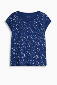 Esprit Zacht printed shirt, van katoenmix Ink for Women