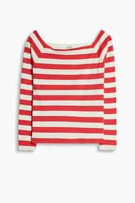 Esprit Longsleeve van katoen/stretch Red for Women