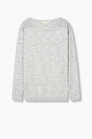 Esprit Zachte, gemêleerde trui, 100% katoen Grey Blue for Women