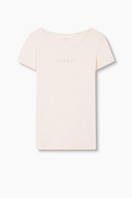Esprit Zacht basic T-shirt, 100% katoen Light Pink for Women