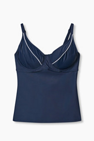 Esprit Gewatteerde lange top, grote cupmaten Navy for Women