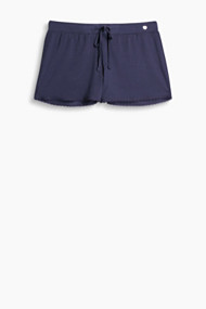 Esprit Soepele jersey stretchshort Navy for Women