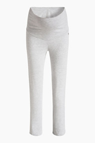Esprit Jersey stretchbroek met band over de buik Grey Melange for Women