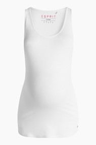 Esprit Basic top van zachte jersey/stretch White for Women
