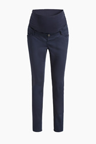 Esprit Satijnen stretchbroek met bovenbuikband Night Blue for Women