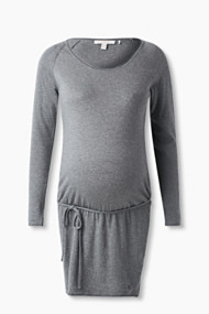 Esprit Zachte fijngebreide tuniek, 100% katoen Pale Grey Melange for Women