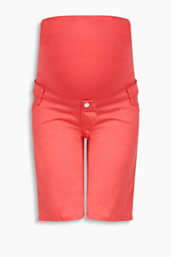 Esprit Elastische bermuda, band over de buik Festive Red for Women