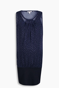 Esprit Tuniektop van chiffon en jersey Night Blue for Women