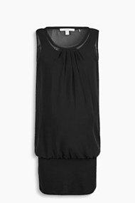 Esprit Mouwloze tuniektop van materiaalmix Black for Women