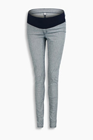Esprit Katoenen jegging, band onder de buik Night Blue for Women