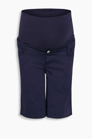 Esprit Bermuda met stretch, band over de buik Night Blue for Women