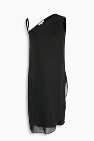Esprit One-shoulder jurk met chiffon laagjes Black for Women