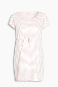 Esprit Zacht tuniekshirt met tunnelkoord in taille Salmon for Women