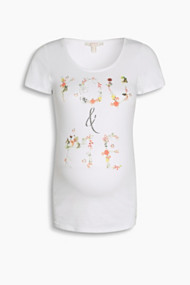 Esprit T-shirt met statement-print, jersey/stretch White for Women